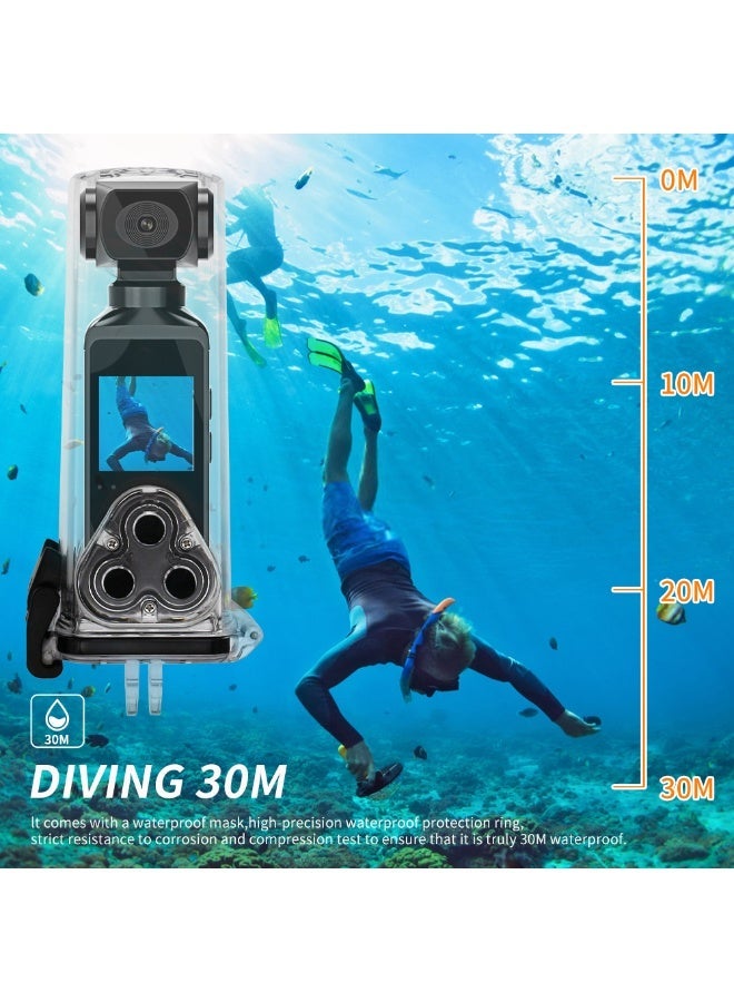 Handheld 4K Video Camera Camcorder, UHD 4K 30fps WiFi Pocket Digital Camera, 6-Axis Gyroscope Vlogging Camera with 1.33-inch Screen, 270° Rotatable Lens, Mic Included, IPX8 Waterproof, for Photography, with 32G TF Card - Image 5